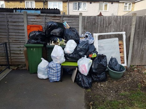 West London residential area with waste collection services