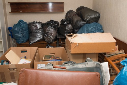 Organized West London garage with storage solutions